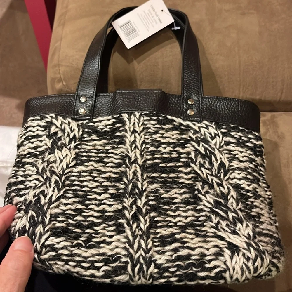 Ulta cable knit tote NWT